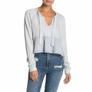 Free People Blue Sweet Jane Pullover Top